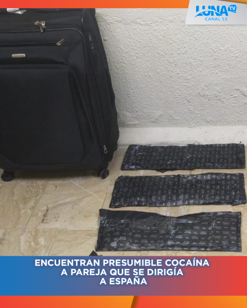 Encuentran presumible cocaína a pareja que se dirigía a España